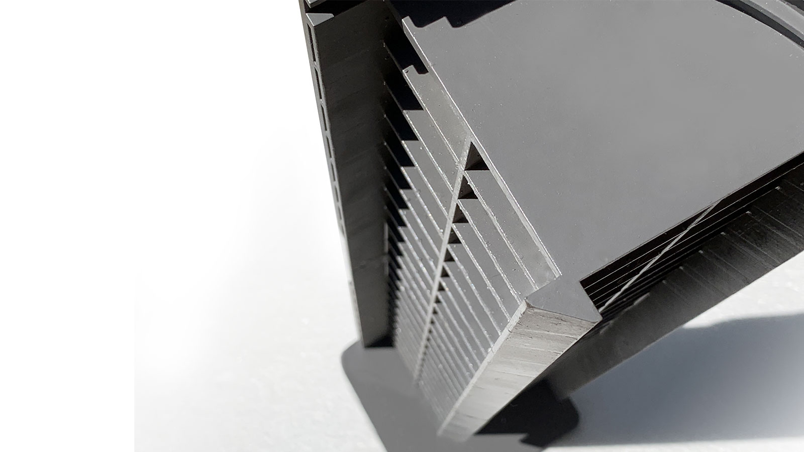 20-inch tall injection molded corner support to secure all panels in place