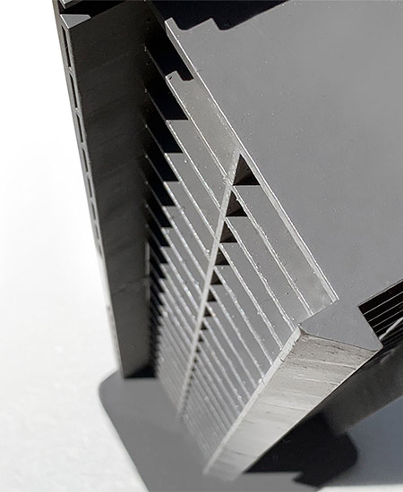 20-inch tall injection molded corner support to secure all panels in place